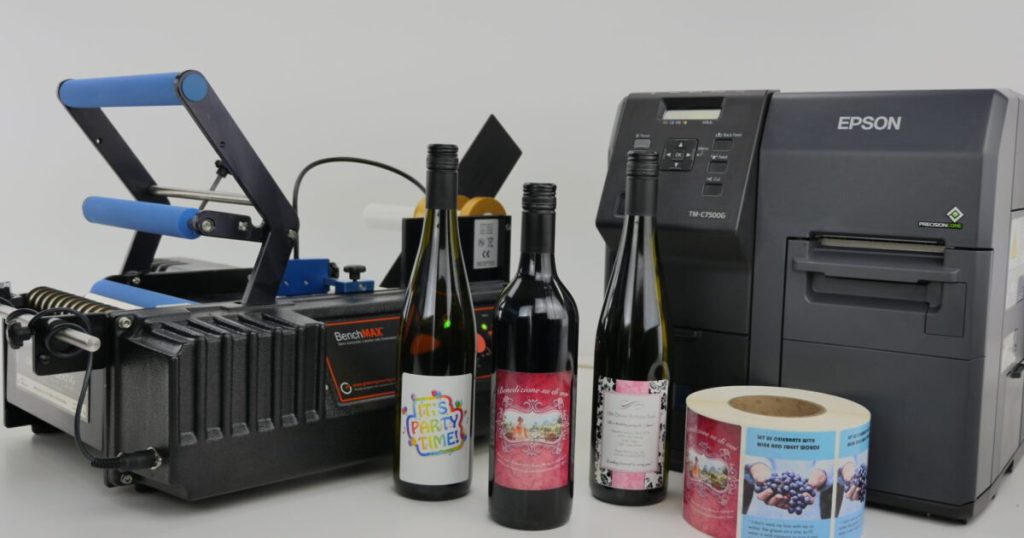 LAB510 Universal Label Applicator with integrated thermal printer